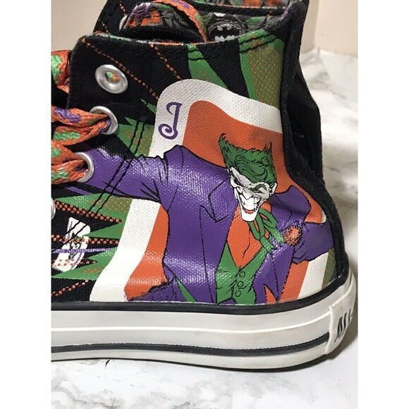 Converse All Star Sneakers Shoes DC Comics Batman & Joker Unisex W 5.5 M 3.5 - Picture 3 of 12